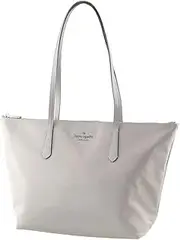 [Kate Spade New York] Kate Spade Kitt Large Nylon Tote, Nimbus Grey, Large