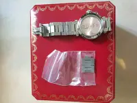 在飛比找Yahoo!奇摩拍賣優惠-CARTIER聖誕節限量粉紅面PASHA機械錶（不含吊飾）