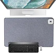 Warm Desk Pad,Electric Warm Desk Mat Adjustable Temperature - USB Warm Desk Pad Hand Warmer Smart Digital Display Extended Edition Gameplay Table Mat for Bedroom