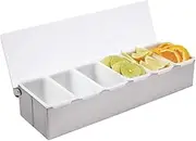 Olympia Stainless Steel Condiment Box, 6 x 1 Pint
