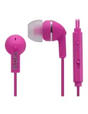 [Moki] Noise Isolation Earbuds With Microphone & Control Pink