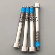 4pcs M6 x 60 mm Titanium Ti Screw Bolt Allen Hex Socket Cap Head + Thread Locker
