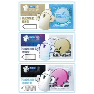 勁威衛生套 超薄型 12入/盒 (現貨) KW CONDOM 保險套 交換禮物