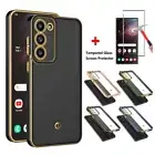 For Samsung Galaxy A14 S23 Plus FE Case Clear Slim Cover + Screen Protector
