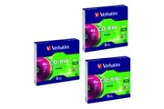 15pc Verbatim CD-RW 700MB 2x-4x Speed Rewritable Blank Disc w Colour Slim Case