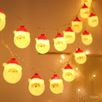 在飛比找蝦皮購物優惠-【叁曦燈飾】led聖誕老人燈串聖誕節房間佈置雪人裝飾燈電池燈