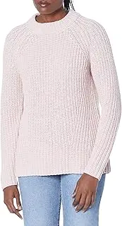 [Goodthreads] Women's Relaxed-Fit Cotton Shaker Stitch Mock Neck Sweater