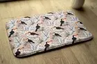 Bathroom Rug Anti-Slip Super Soft Absorbent - 75x45 cm - Bird toucan plant