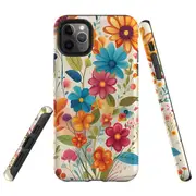 For iPhone 11 Pro Max Tough Protective Cover, Floral Symphony