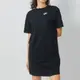 Nike NSW TEE DRESS DIM SSN 女 黑 長板 洋裝 基本款 運動 短袖 FB8342-010