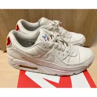 在飛比找蝦皮購物優惠-二手 Nike air max 90 premium 白色 