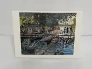 New_CLAUDE MONET_BATHERS AT LA GRENOUILLERE_France art postcard_impressionis