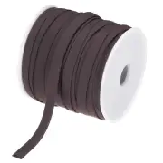 1/4 Inch Double Fold Bias Tape Cotton Bias Tape(Dark Brown 25 Yards)