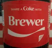 Share A Coke With Brewer 2018 Limited Edition Personalized Coca Cola Bottle