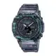 CASIO G-SHOCK 雙顯 橡膠錶帶 半透明 雜訊意象設計 防水 GA-2100 ( GA-2100NN-1A )