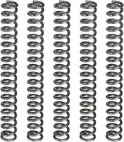 uxcell 5Pcs Compression Spring, 5mm OD, 0.8mm Wire Size, 40mm Free Length, Spring Steel Construction Extended Mechanical Compression Springs for Shop and Home Repairs, Silver Tone