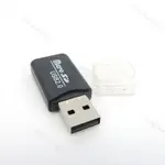 黑色迷你 USB 2.0 接口讀卡器 MICRO SD TF 閃存高速 USB 端口適配器適用於 PC 電腦 TW5L2