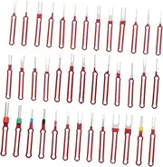HEALEEP 39pcs Electrical Pin Removal Tool Ergonomic Wire Terminal Extractor Kit for Automotive Connector Disassembly Includes Assorted for Versatile Use