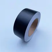 Black Matt Vinyl Wrap Foil Tape Roll Matte Black Stripes Window Trim Film Car Sticers Decal For Car Interior Pillar 7x500 CM Matte Black Vinyl