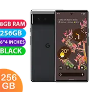Google Pixel 6 (256GB, Stormy Black) - Refurbished (Excellent)