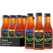 Pure Leaf Iced Tea Variety Pack 12 Bottles 18.5 Fl Oz Sweet Raspberry Lemon
