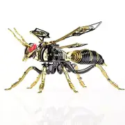 Bumblebee 3D Metal Puzzle for Adult-Brain Teaser Jigsaw/Bird Mantel、Crede