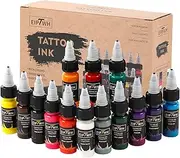14 Colors Tattoo Ink Set,15ml 1/2oz Tattoo Ink Colors Set for Outlining&Shading,Professionals Tattoo Pigments for Tattoo Body Art