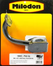 Milodon 18640 Oil Pump Pickup Stock Replacement BoltOn 5-3/4 in Deep Pan Ford FE