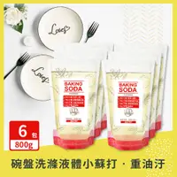 在飛比找PChome24h購物優惠-【加倍潔】重油汙專用 碗盤洗滌。液體小蘇打800g (補充包