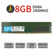 8GB 4GB DDR4 2400MHz PC4-19200 CL17 1.2V 288Pin Desktop Memory SDRAM Crucial BT