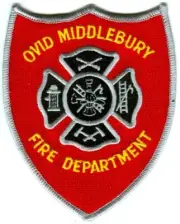 Ovid Middlebury Fire Department Patch Michigan MI