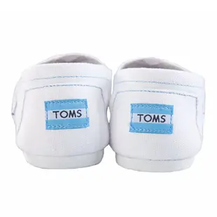 【26cm】TOMS 女 經典 白色 素面 Classic Canvas 純色 舒適 休閒鞋 平底鞋 懶人鞋 帆布鞋