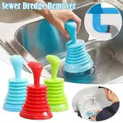 Drain Unblock Drainage Plunger Manual Pipe Cleaner Sewer Suction Plug Sink