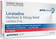 APOHEALTH Loratadine Hayfever & Allergy Relief 10TAB