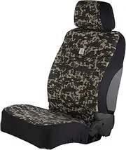 Carhartt Universal Nylon Duck Canvas Fitted Bucket Seat Covers, Durable Seat Protection with Rain Defender, Blind Duck Camo