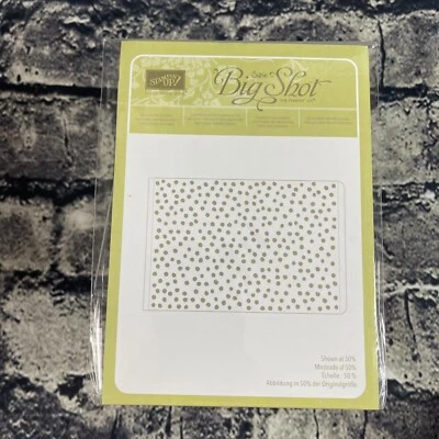 Stampin' Up Sizzix Big Shot DECORATIVE DOTS Textured Impression Embossing 133520