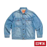 在飛比找momo購物網優惠-【EDWIN】男裝 西部式牛仔外套(拔淺藍)