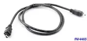 3ft. IEEE 1394 Firewire 4 Pin to 4 Pin M/M Cable, Black