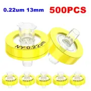 500*0.22μm Nylon Syringe Filter,13mm Hydrophilic,Non-Sterile,Luer Lock&Luer Slip