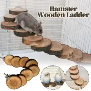 Hamster Wooden Ladder Toy For Cage 6/8/10 Steps Wood Climbing Blocks Chew Toy