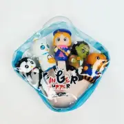 Halloween Finger Puppets | 5-Pack Rubber Toys for Kids Ages 3-6 | Party Favors