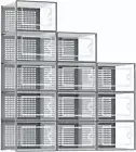 Stackable Clear Shoe Storage Boxes, 12 Pack, Fits Women's Size 10, Grey