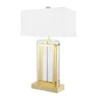 NEW Vandenberg Table Lamp Arlington Crystal Gold Finish Incl W