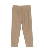 Belt-loop casual pants IT50,IT46 Nude