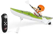 Generic 2.4Ghz Remote Control Boat W/Colorful LED Light RC Kayak Boat Innovative Realistic Paddling Design Lakes and Swimming Pool Toys for Gift for Boys Girls