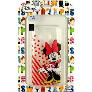 【Disney】HTC ONE M9 微笑系列彩繪透明保護軟套