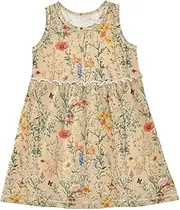 [Caihoyu] Girls' Sleeveless Dress Toddlers Swing Casual Sundresses Play Dresses, Multicolor05, 3 Years