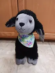 New Build A Bear Black Sheep Plush With Stay Weird Bandana NWT