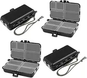 PAMINGONO 4pcs Fishing Bait Containers Detachable Lure Box Organizer for Efficient Storage of Fishing Gear for Outdoor Activities and Tackle Management
