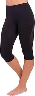[Zensah] High Waisted Capris - Women's Compression 3/4 Tights, High Rise Compression Pants, Athletic, Running, Fitness, Workout